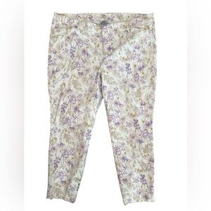 Old Navy Floral Pixie Pants, Size 18